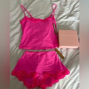 Skims valentines day lace cami and boyshort set